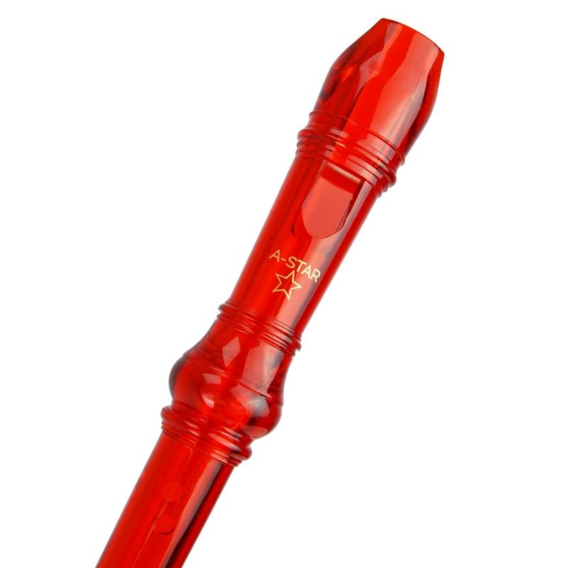 A-Star Descant Plastic Recorder Recorders#Colour_Red