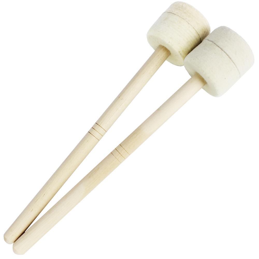 Durable Wooden Marching Drum Mallets 2 Pack For Bass, Timpani, And