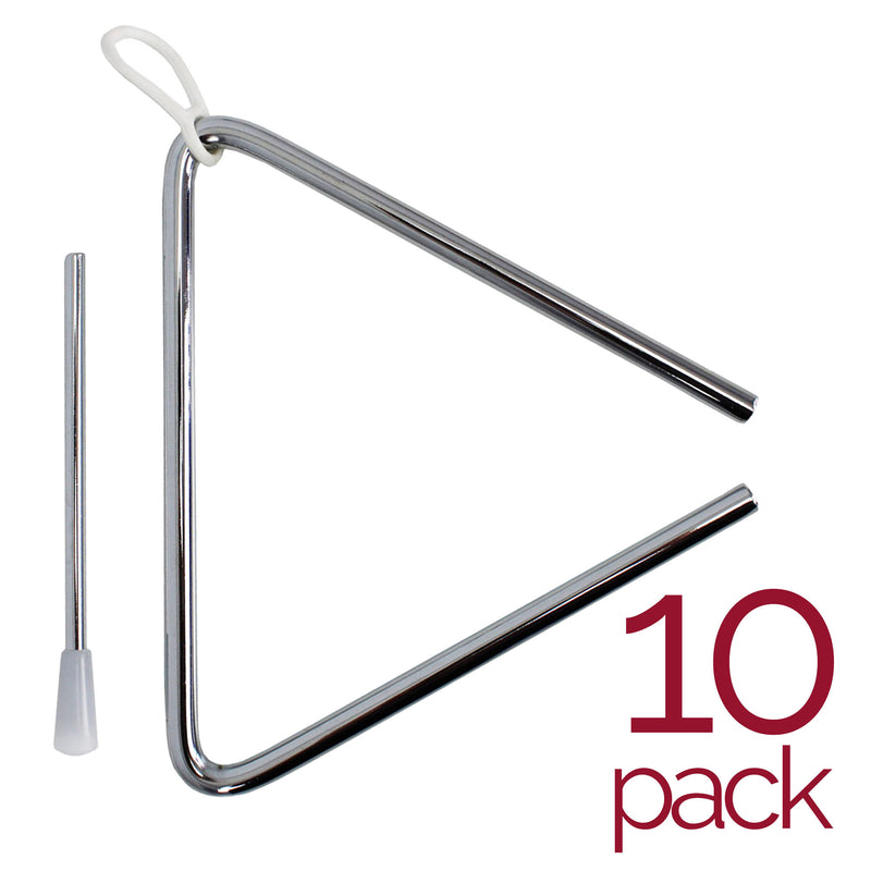 A-Star Triangles - Pack of 10 Chimes, Triangles and Cymbals