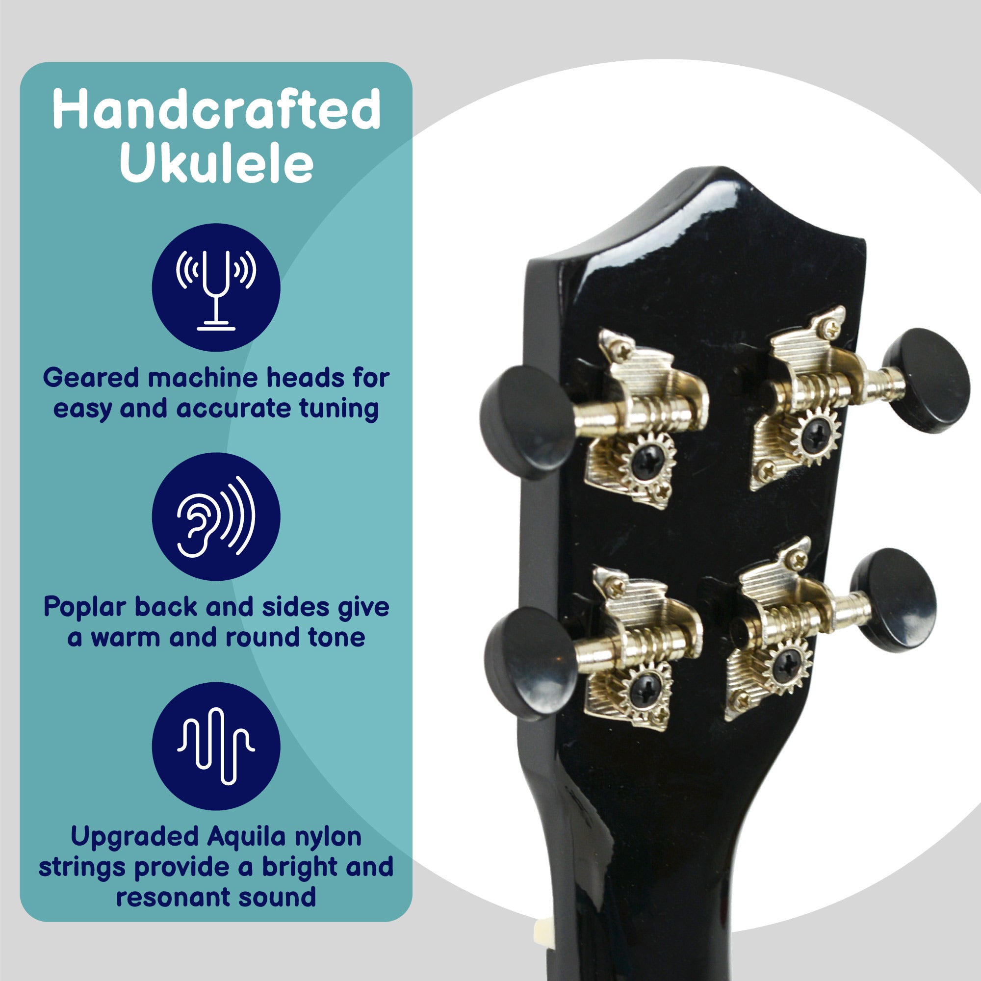 A-Star Ukulele Starter Pack Black Ukuleles#Colour_Black