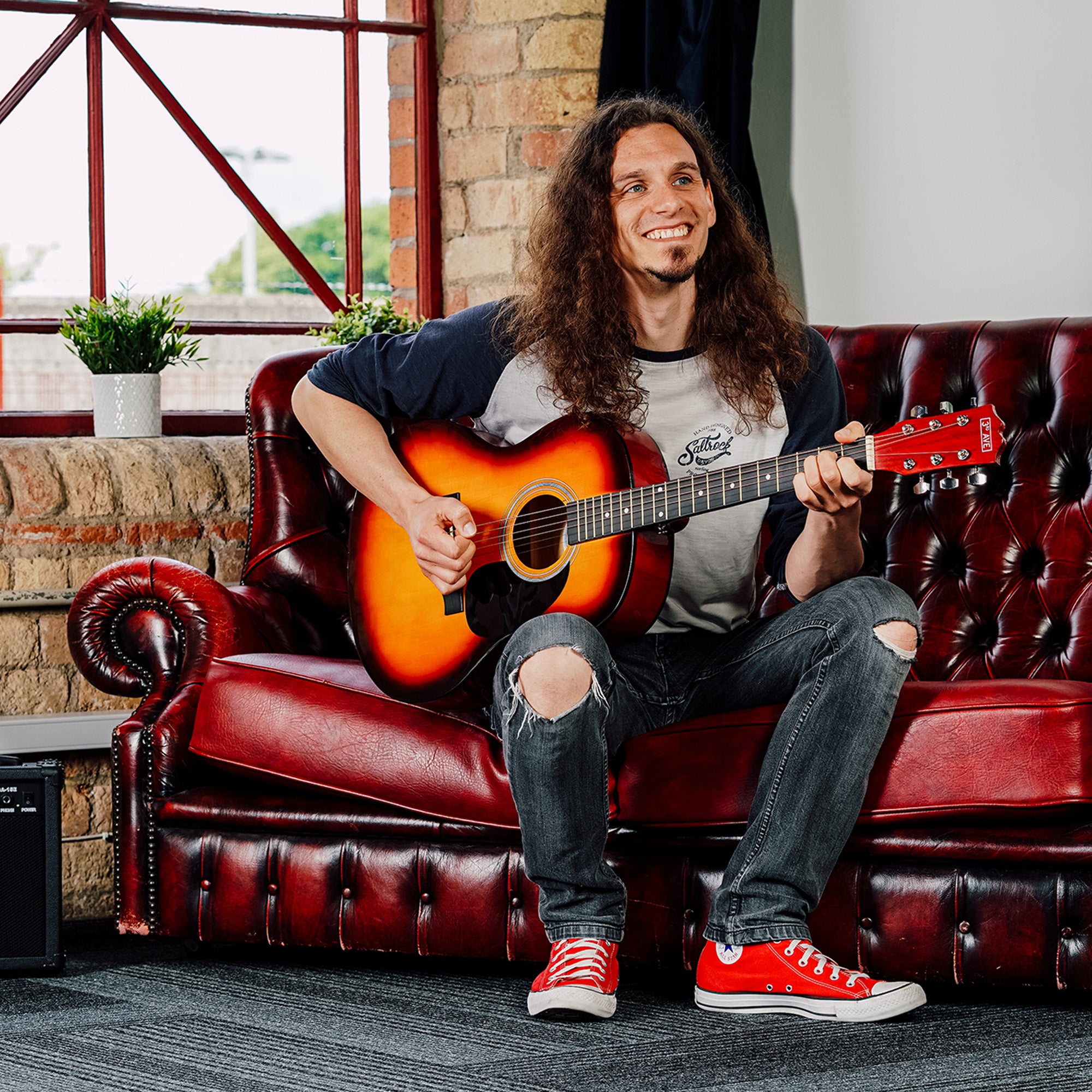 3rd Avenue Full Size Acoustic Guitar Pack Sunburst Acoustic Guitars#Colour_Sunburst