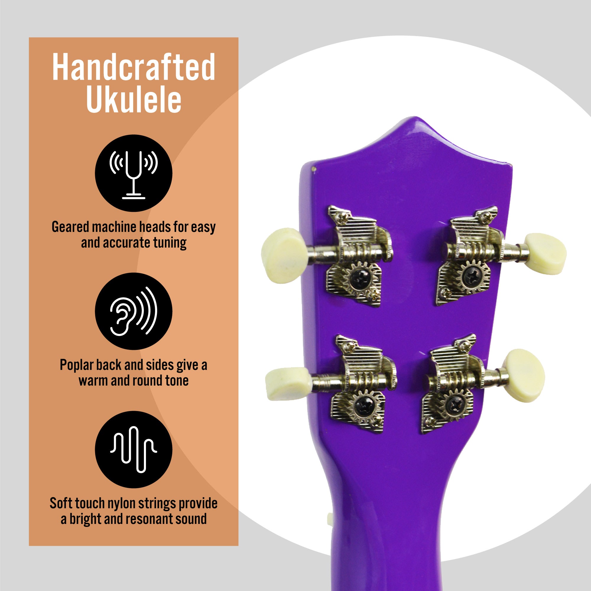 3rd Avenue Soprano Ukulele Ukuleles#Colour_Purple