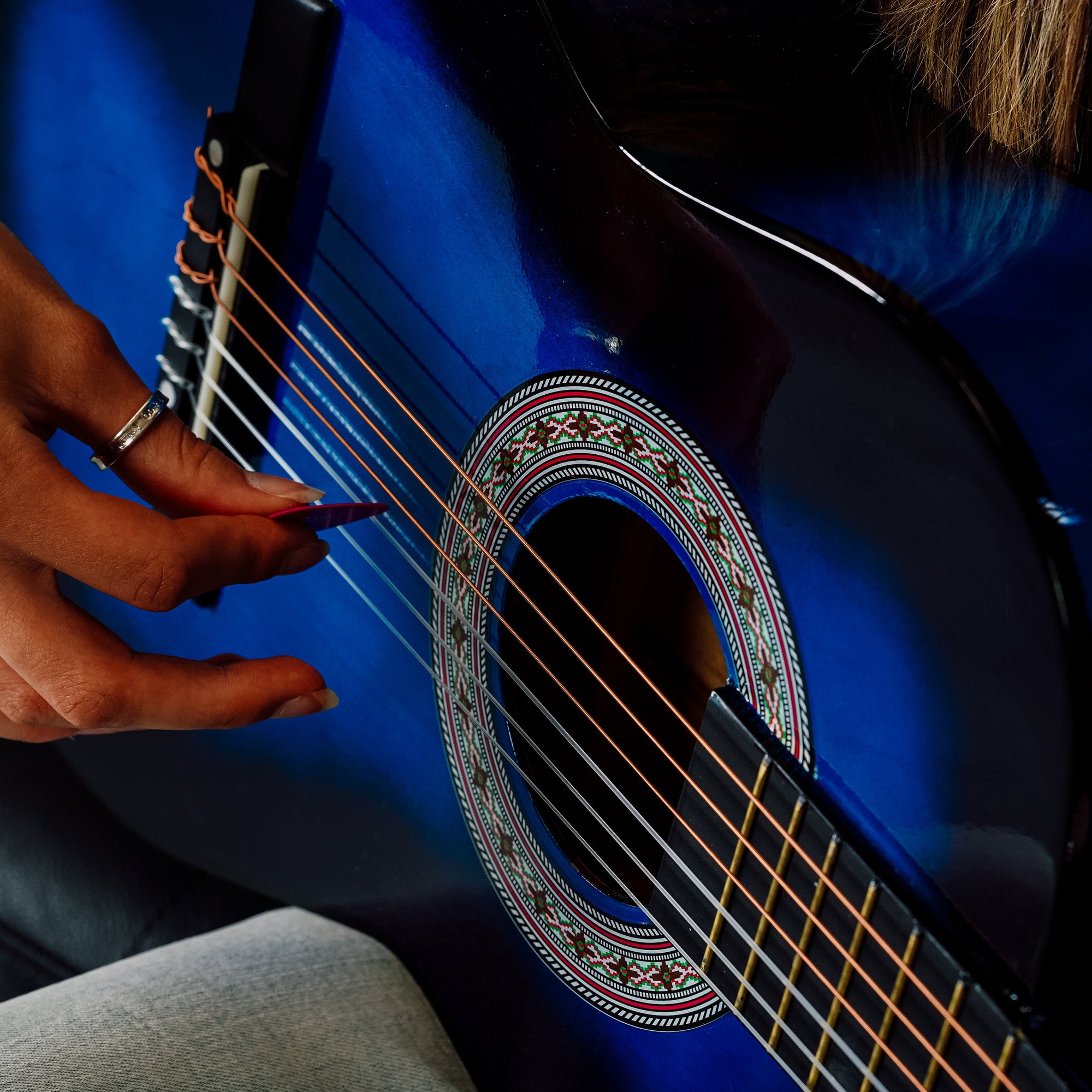 3rd Avenue 3/4 Size Classical Guitar Pack Blueburst Classical Guitars#Colour_Blueburst