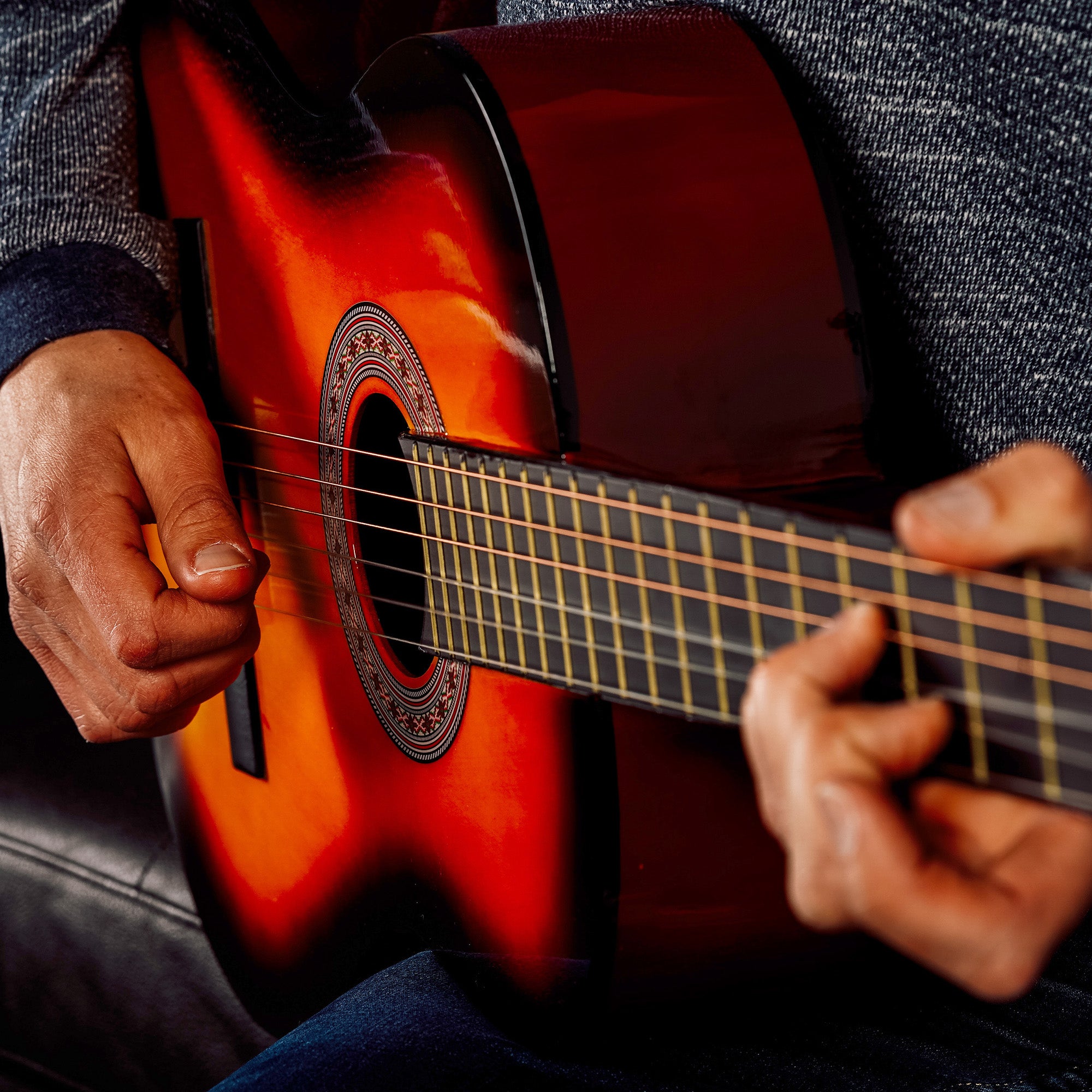 3rd Avenue Full Size Classical Guitar Pack Sunburst Classical Guitars#Colour_Sunburst