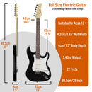 3rd Avenue Full Size Electric Pack Black Electric Guitars