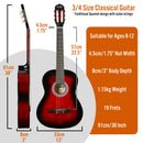 3rd Avenue 3/4 Size Classical Guitar Pack Redburst Classical Guitars
