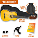 Rocket 1/4 Size Classical Guitar Starter Pack Classical Guitars