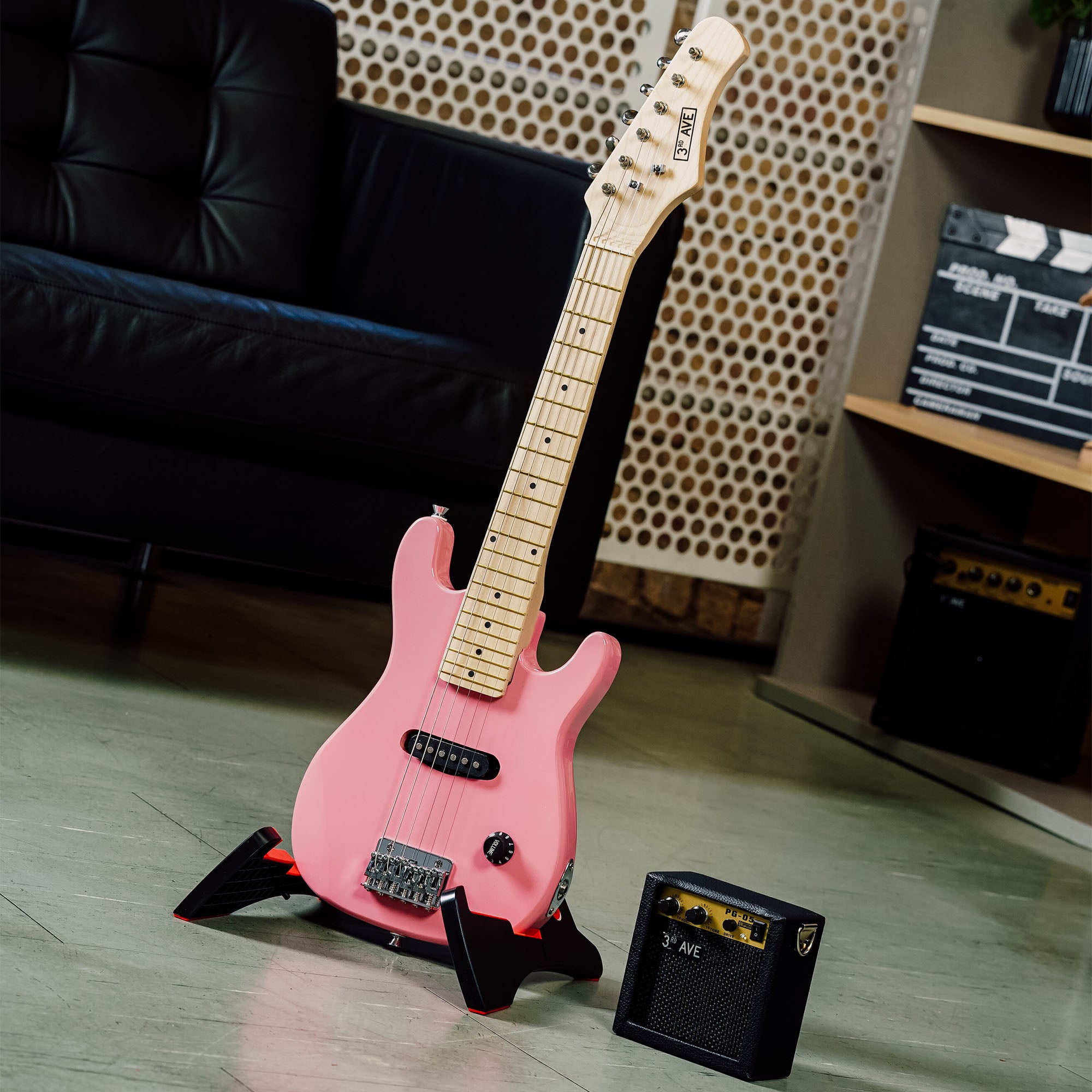 3rd Avenue Junior Electric Guitar Pack Electric Guitars#Colour_Pink