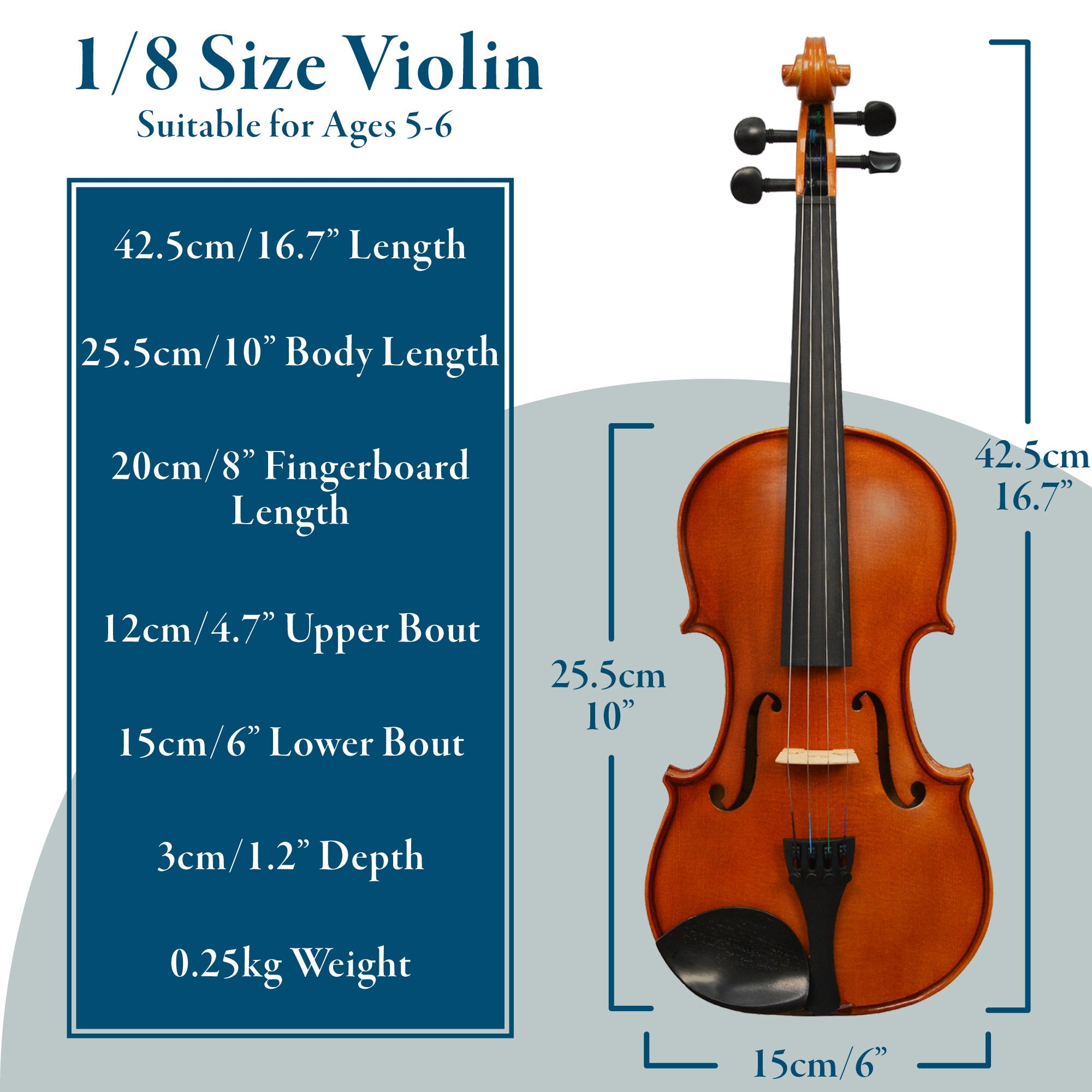 Forenza Prima 2 Violin Outfit - 1/8 Size