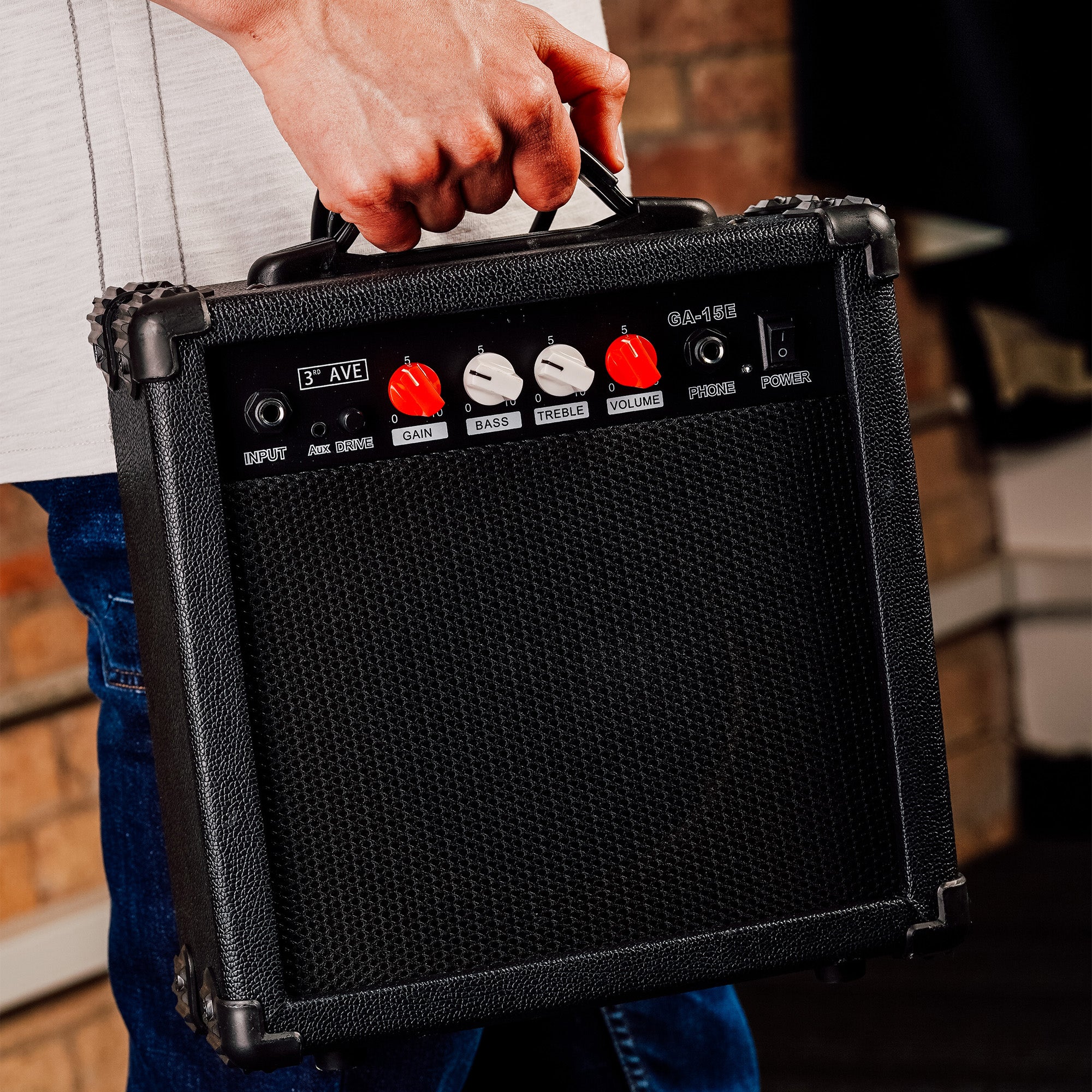 3rd Avenue 15 Watt Electric Guitar Amp#Colour_Black