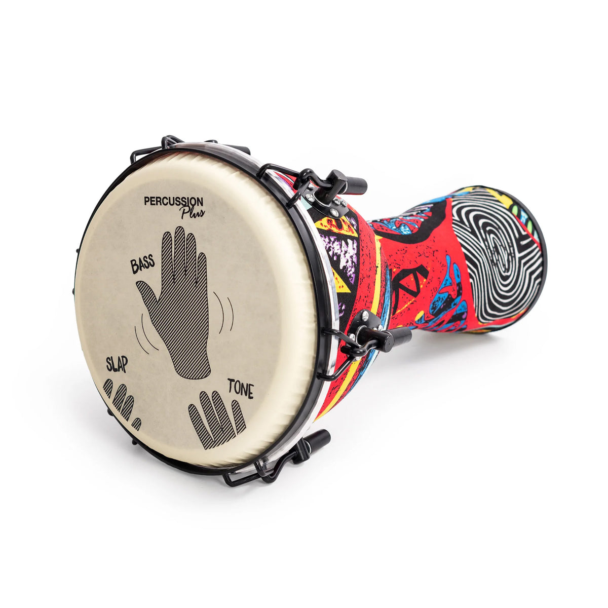 Percussion Plus Slap Djembe - Mechanically Tuned#Size_10 Inch