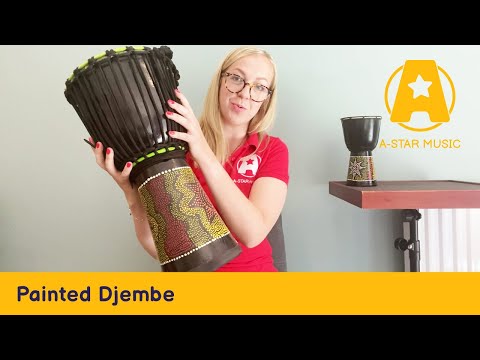 A-Star 8 inch Painted Djembe | BDJ850