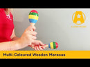 A-Star Multi-Coloured Wooden Maracas | AP5141