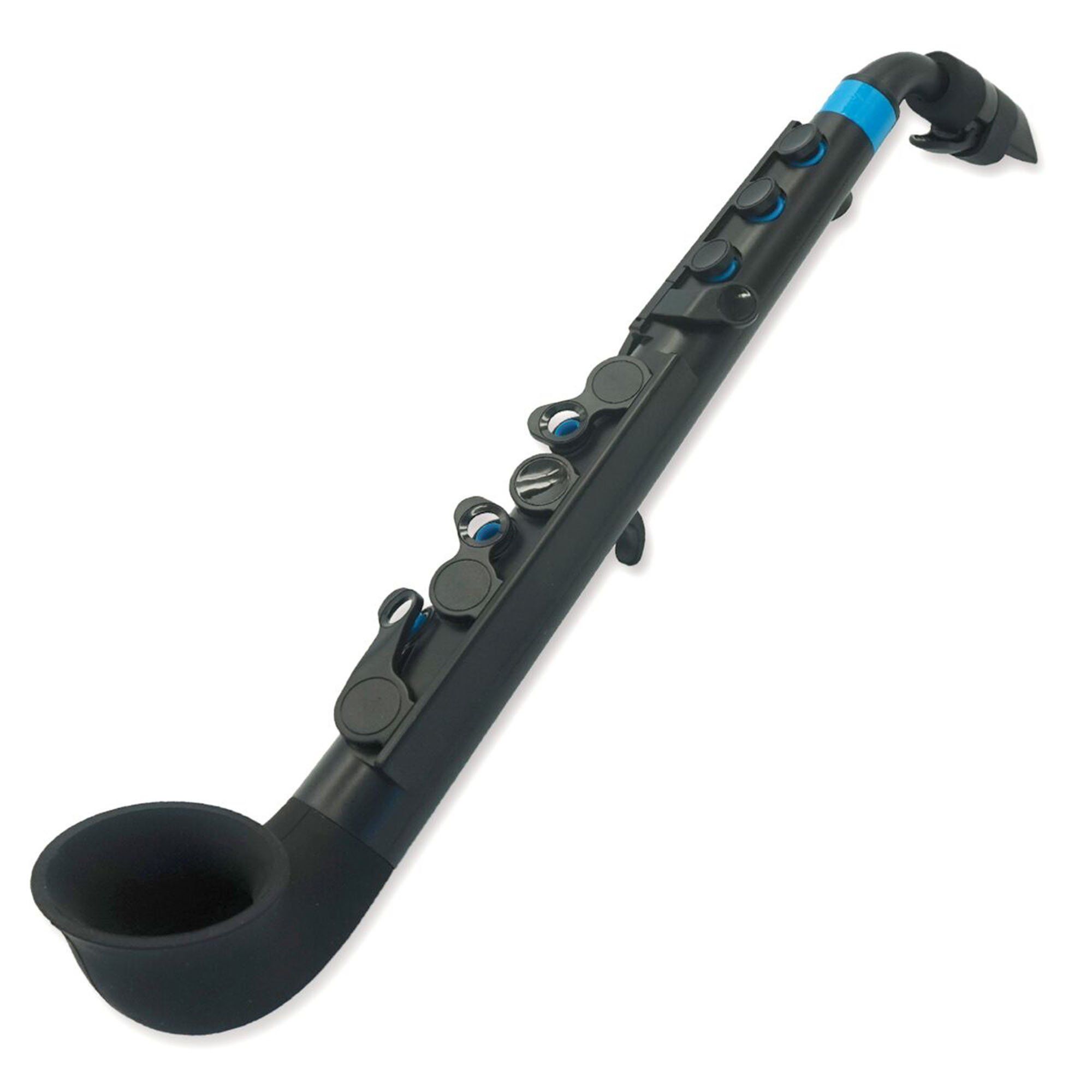Nuvo jSax Black with Pink Nuvo Plastic Woodwind#Colour_Black with Blue
