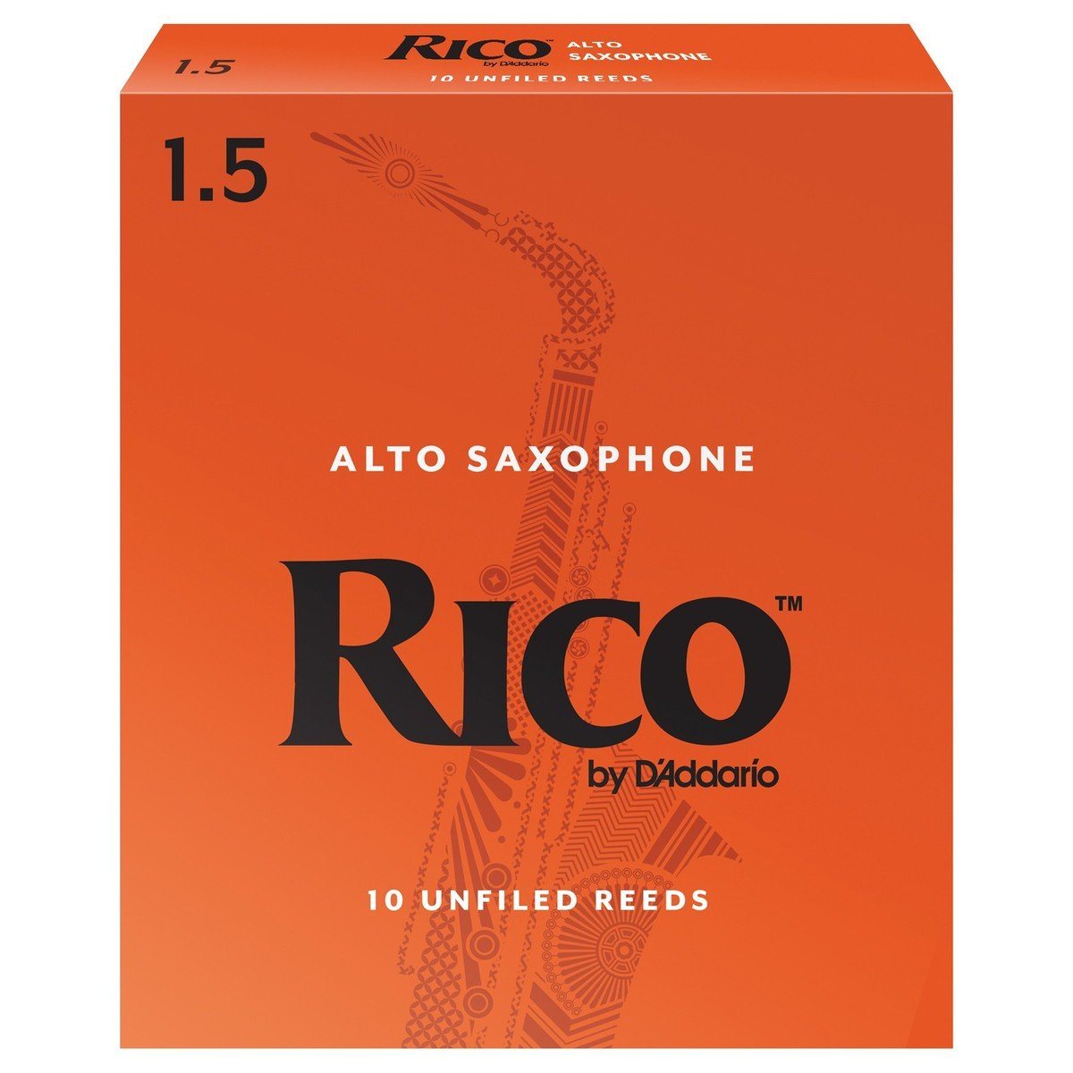Rico Alto Sax Reed (x10) 1.5 Reeds#Strength_1.5