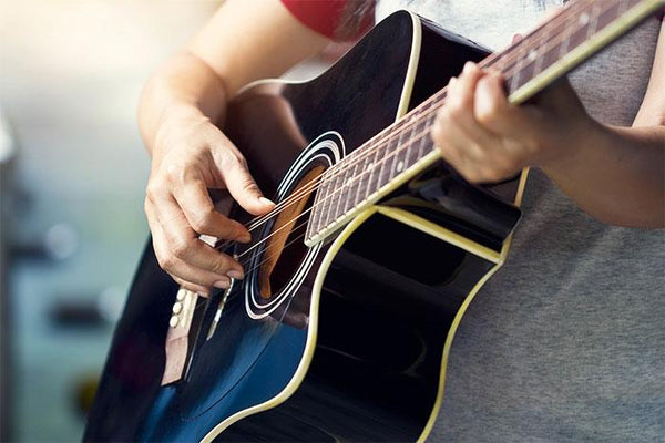 Guitar being played