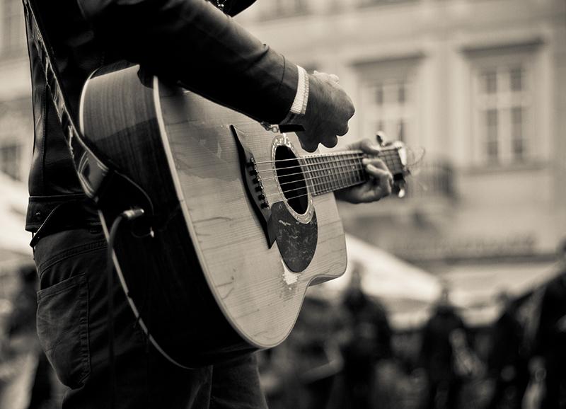 setting up a guitar