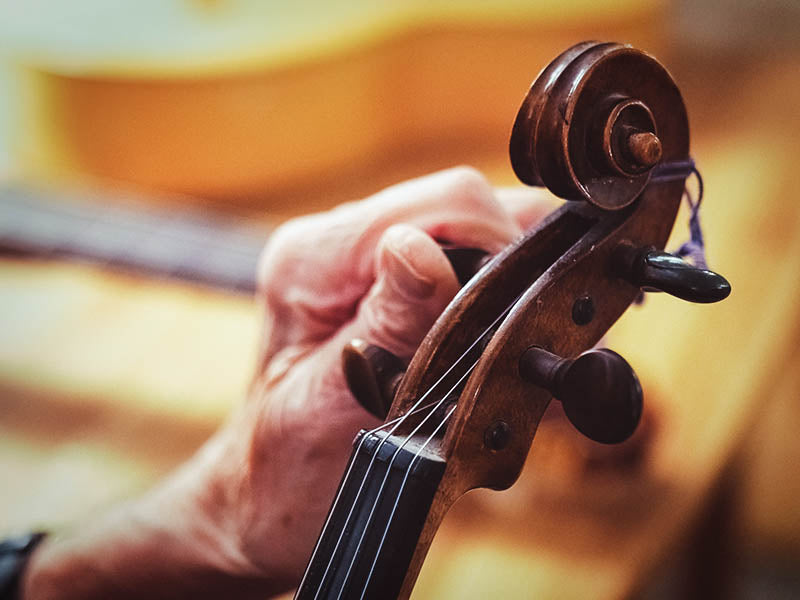 Tuning a new violin