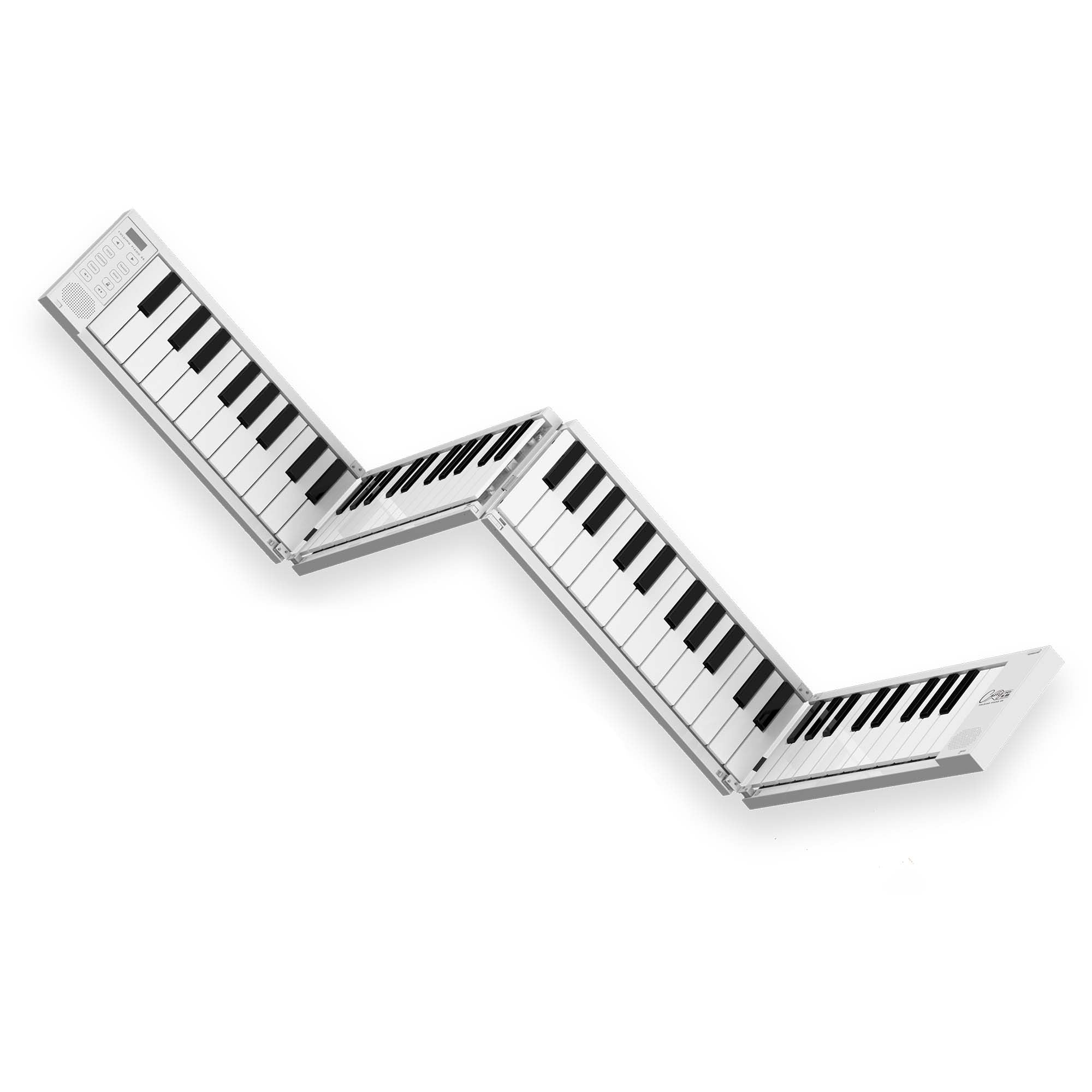 Carry-On 88 Key Folding Piano - Black#Colour_White