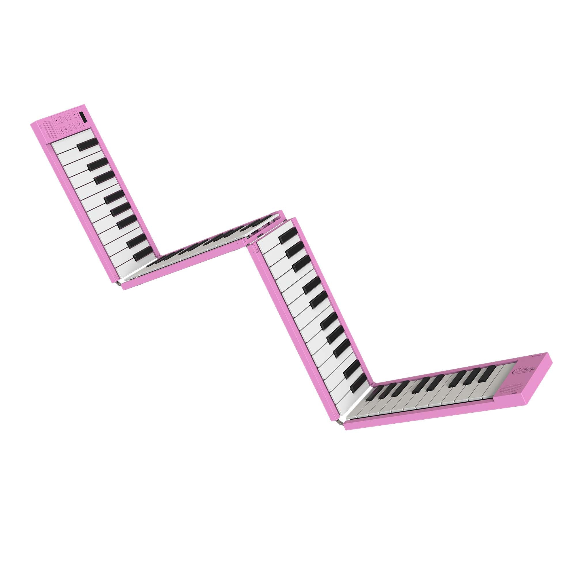 Carry-On 88 Key Folding Piano - Black#Colour_Pink