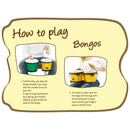 NINO Percussion 6.5 inch & 7.5 inch ABS Bongos - Blue