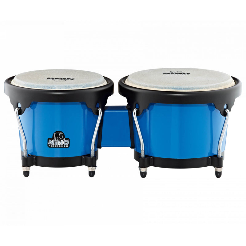 NINO Percussion 6 1/2" & 7 1/2" ABS Bongo Plus - Blue
