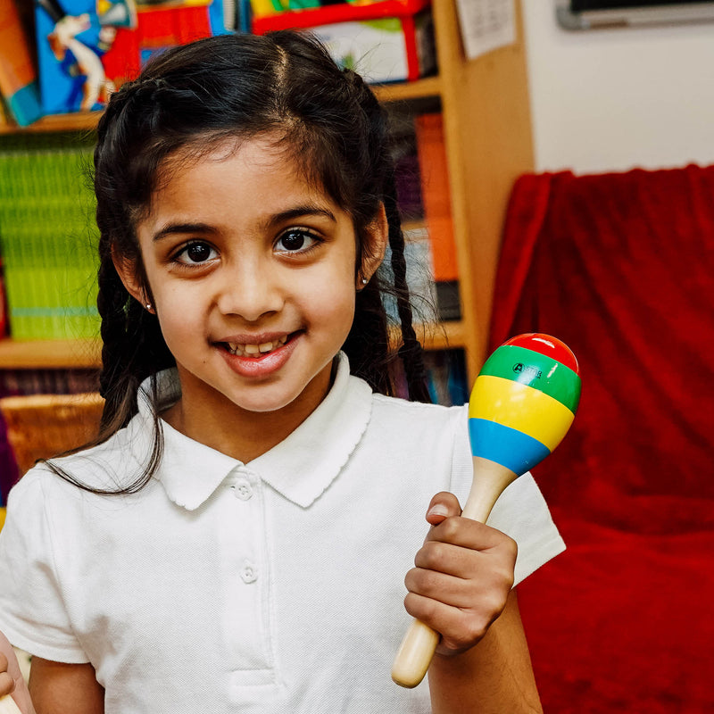 A-Star Multi Coloured Wooden Maracas