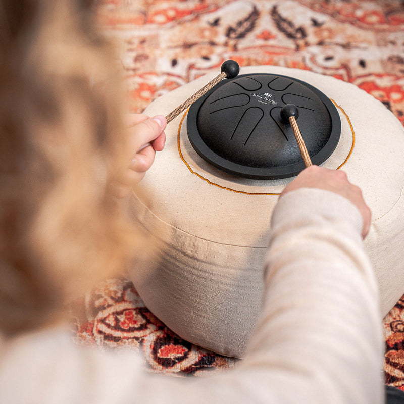 Tongue Drum Notes Sonic Energy Steel Tongue Drum – Mini Tank Drum En Si Majeur – Instrument En Acier Inoxydable Pour La Méditation, Le Yoga, Les Enfants - Mailloches Et Sac Inclus