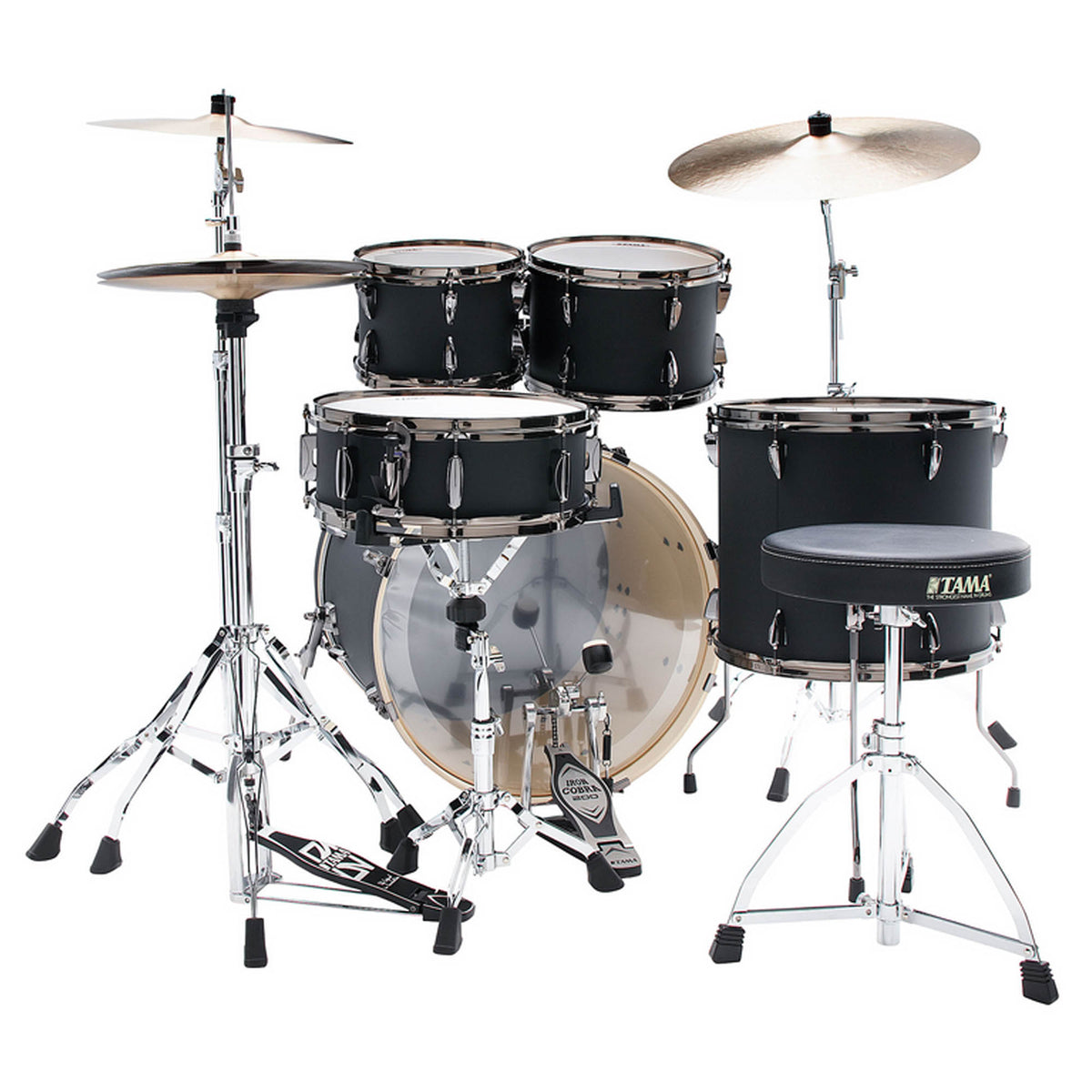 Tama Imperialstar 20 Inch 5 Piece Drum Kit - Blacked Out Black