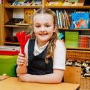 A-Star Red Castanet Clapper with Handle