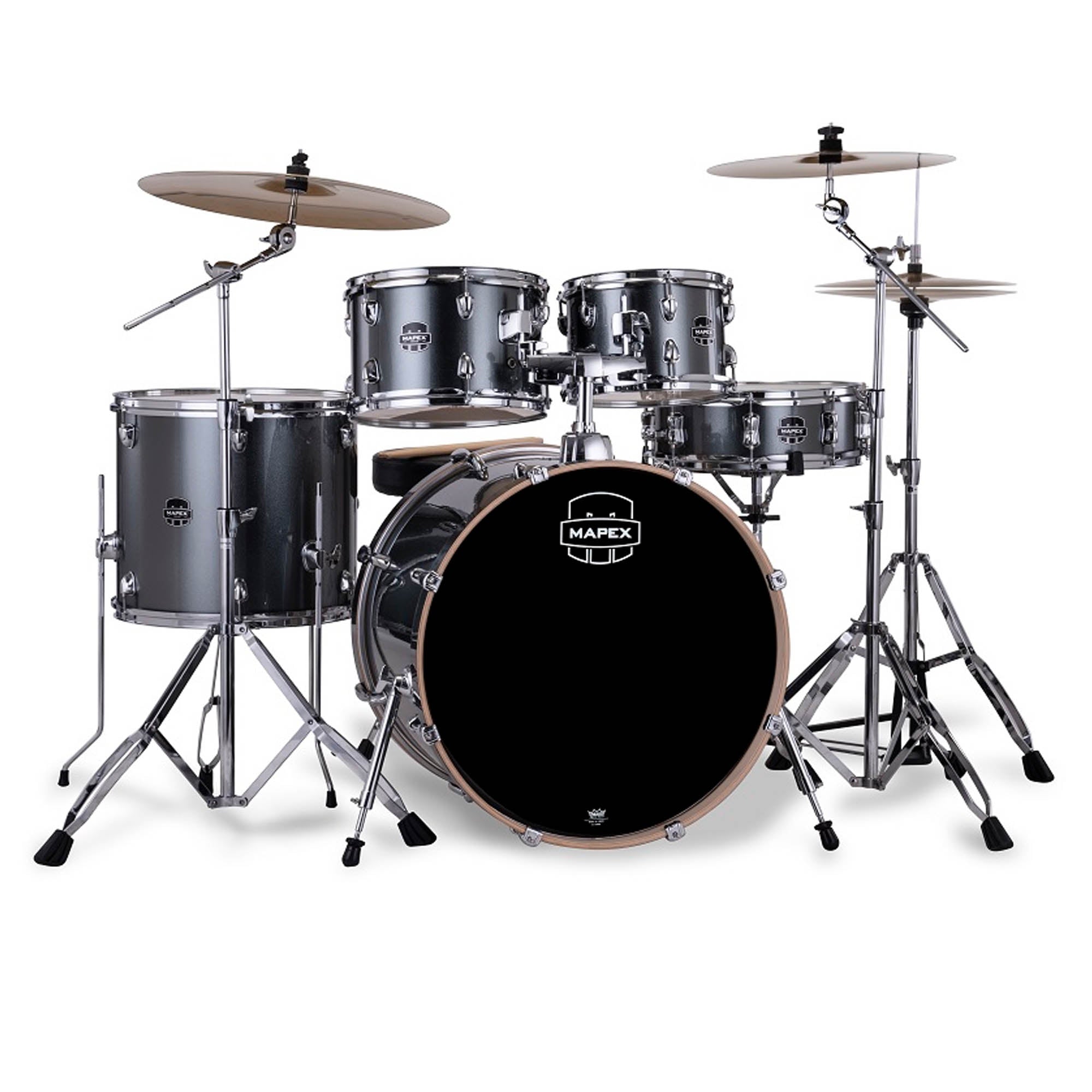 Mapex Venus 22 Inch 5 Piece Rock Drum Kit - Steel Blue Metallic