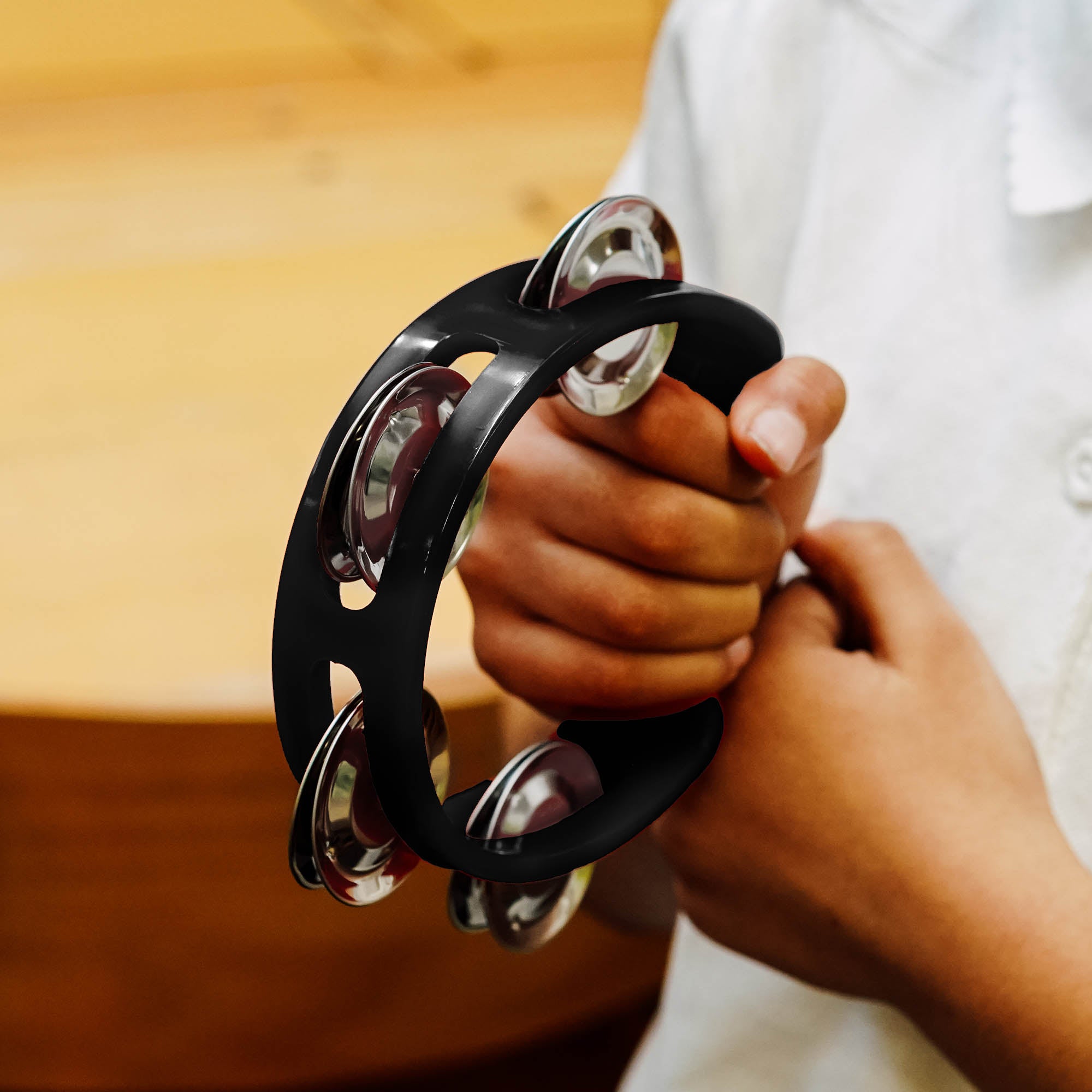 A-Star Mini Tambourine Black Tambourines, Tambours and Drums#Colour_Black