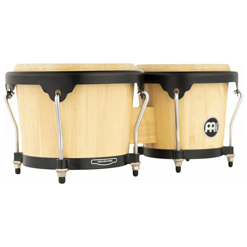 MEINL Percussion Headliner Series Wood Bongo 6 3/4" & 8" - Natural