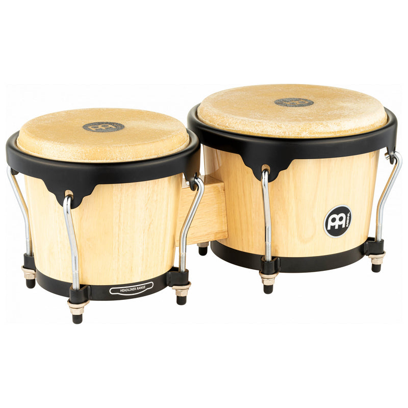 MEINL Percussion Headliner Series Wood Bongo 6 3/4" & 8" - Natural