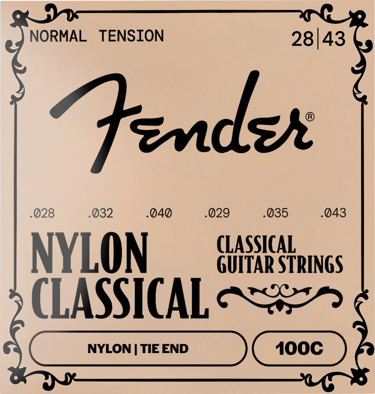 Fender 100C Nylon Classical Guitar Strings