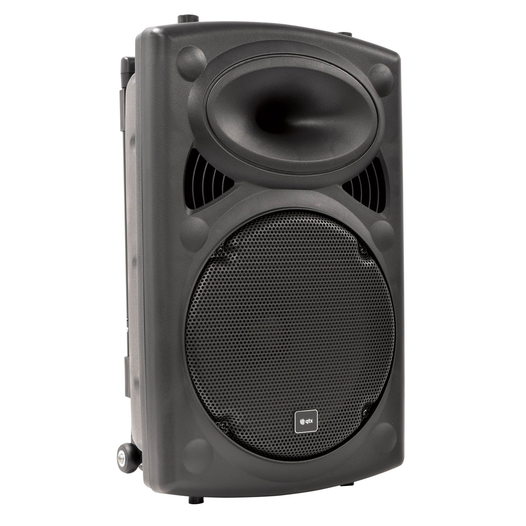 QTX Portable PA System With Two Wireless Microphones