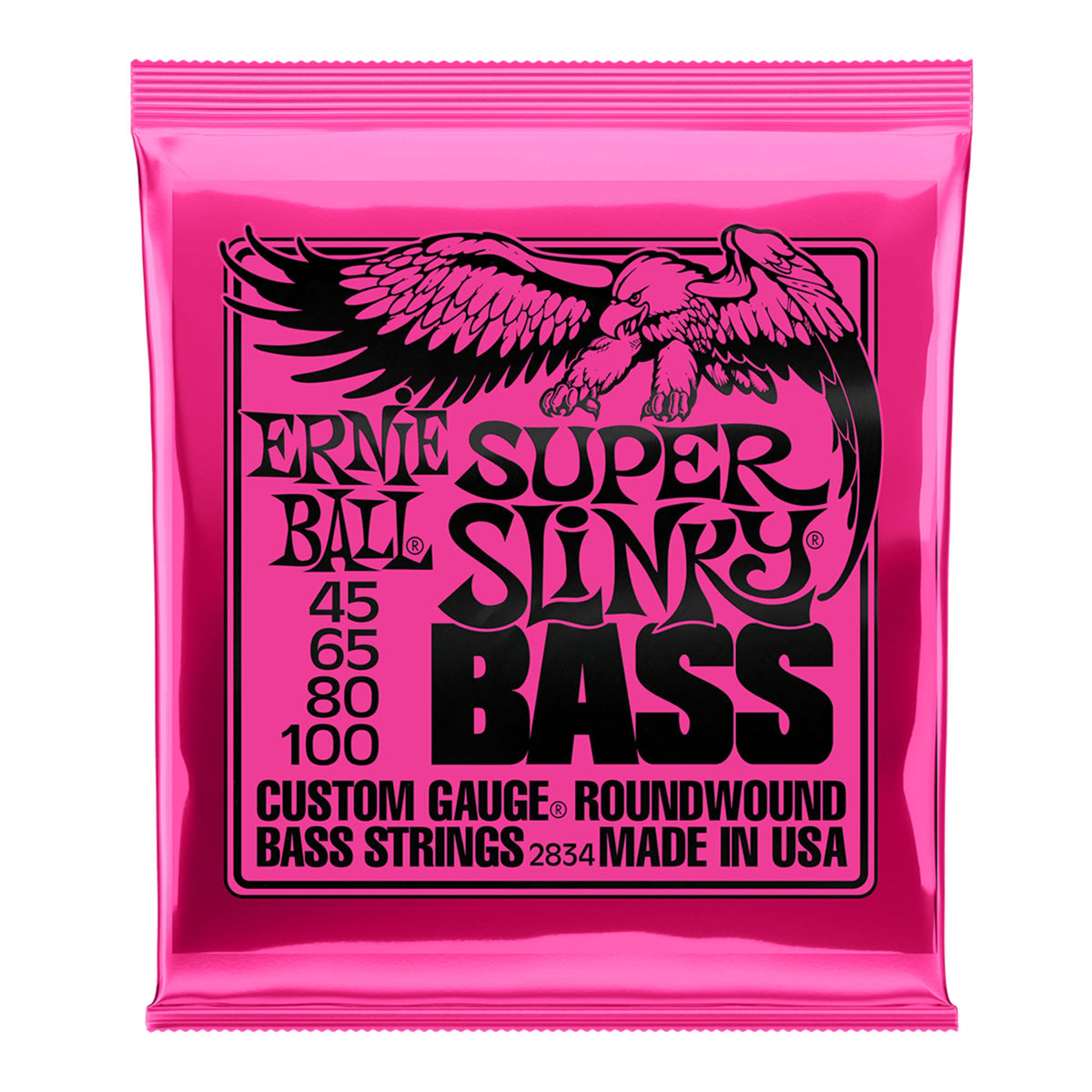 Ernie Ball 45-100 Super Slinky Bass Guitar String Set