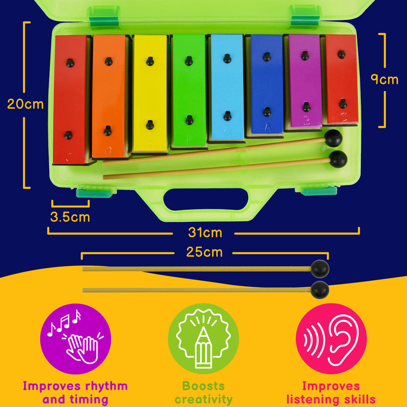 A-Star Rainbow Chime Bar Set in Hard Case