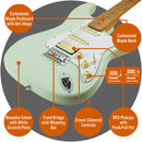 3rd Avenue Stateside Series Electric Guitar Pack - Liberty Green