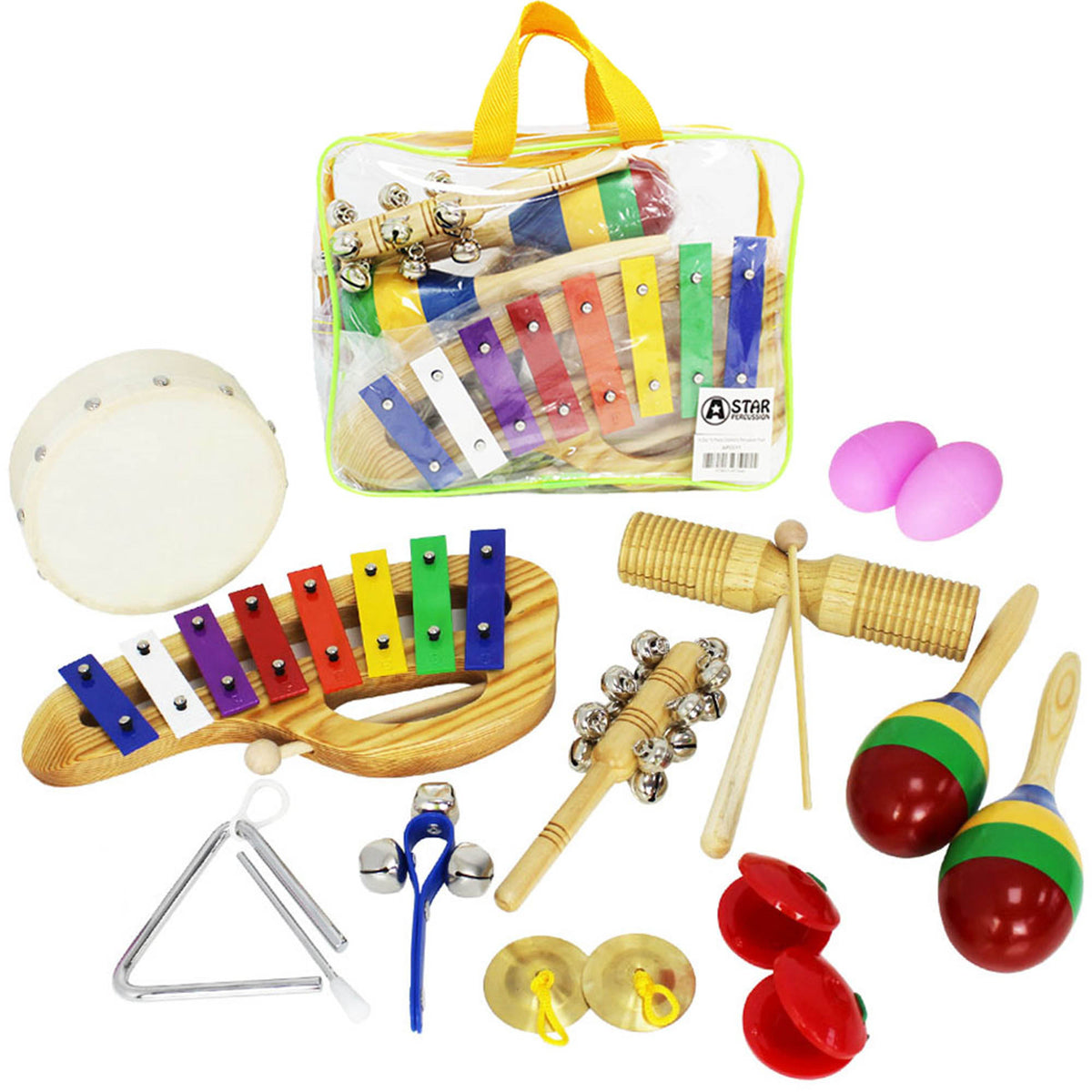 A-Star 10 Piece Children's Percussion Pack