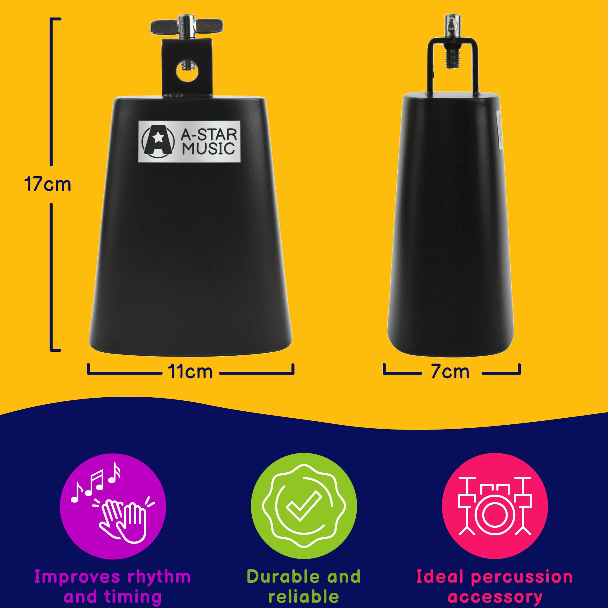 A-Star Cowbell 5 Inch