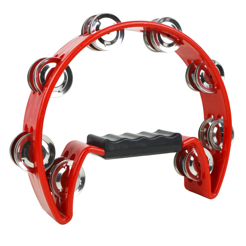 A-Star Half Moon Tambourine Red Tambourines, Tambours and Drums