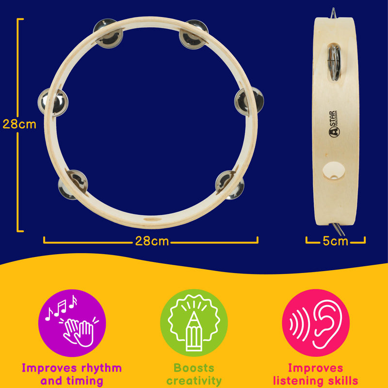 A-Star Headless Tambourine - 10 Inch/25cm