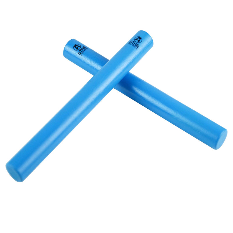 A-Star Coloured Claves Blue Claves, Castanets and Woodblocks