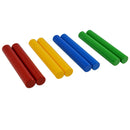 A-Star Pack of 4 Pairs of Claves Mixed Colours