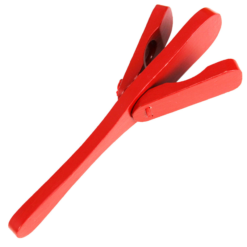 A-Star Red Castanet Clapper with Handle