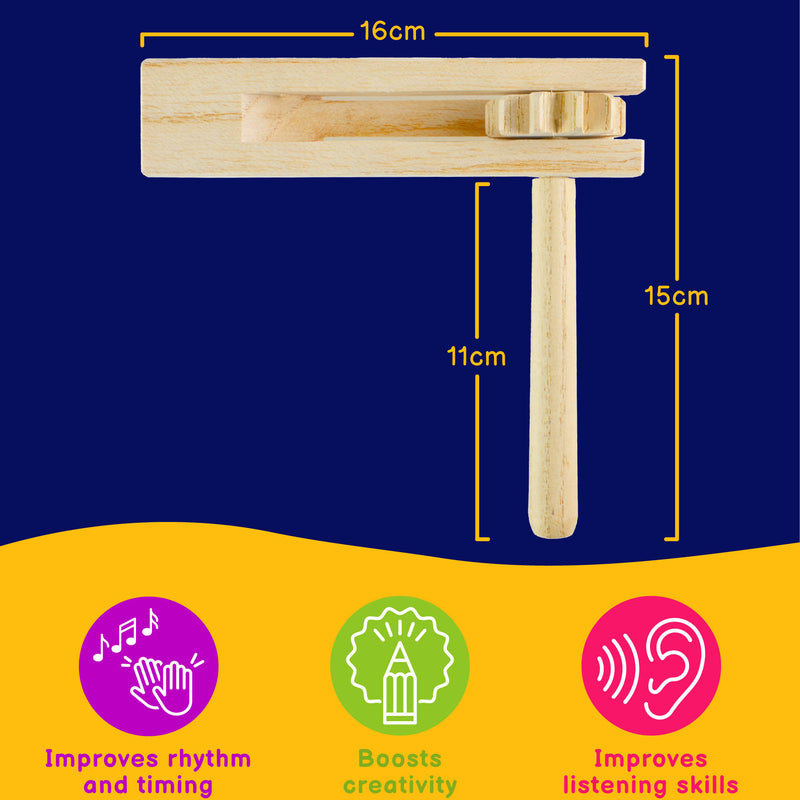 A-Star Handheld Wooden Ratchet