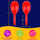 A-Star Plastic Maracas Medium Red Maracas, Shakers and Guiros