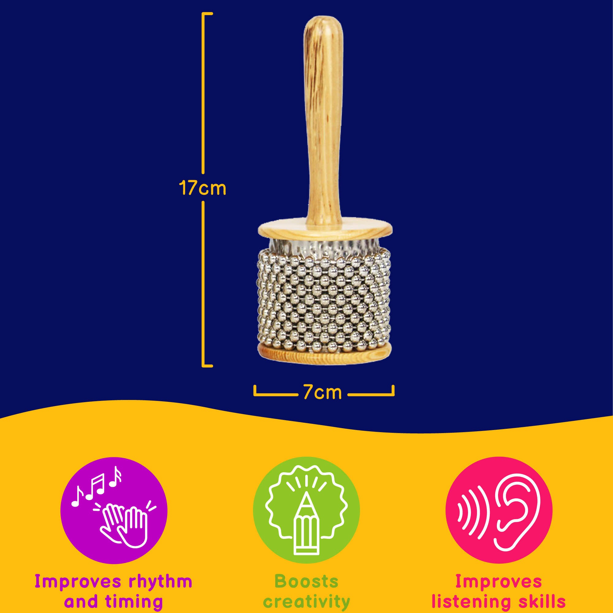 A-Star Beaded Afuche Cabasa Maracas, Shakers and Guiros#Size_Small