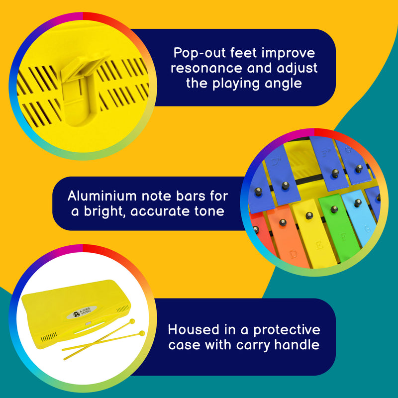 A-Star 25 Note Chromatic Glockenspiel - 30 Pack